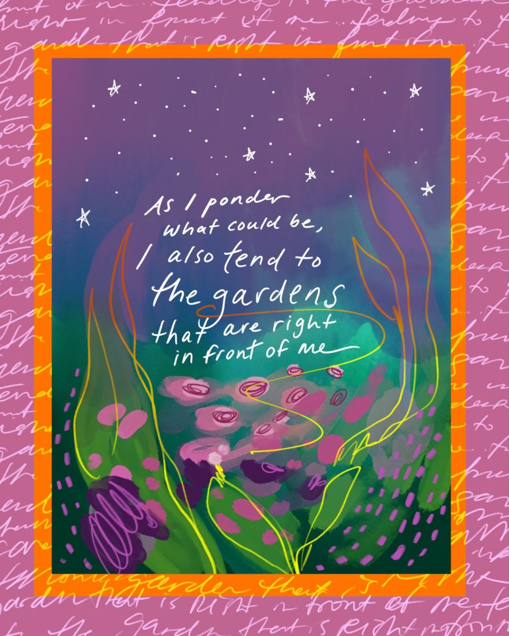 Tending to the garden right&nbsp;here