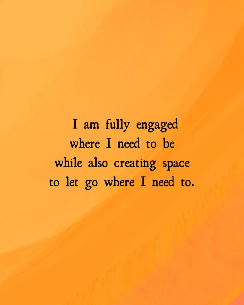 Giving yourself room