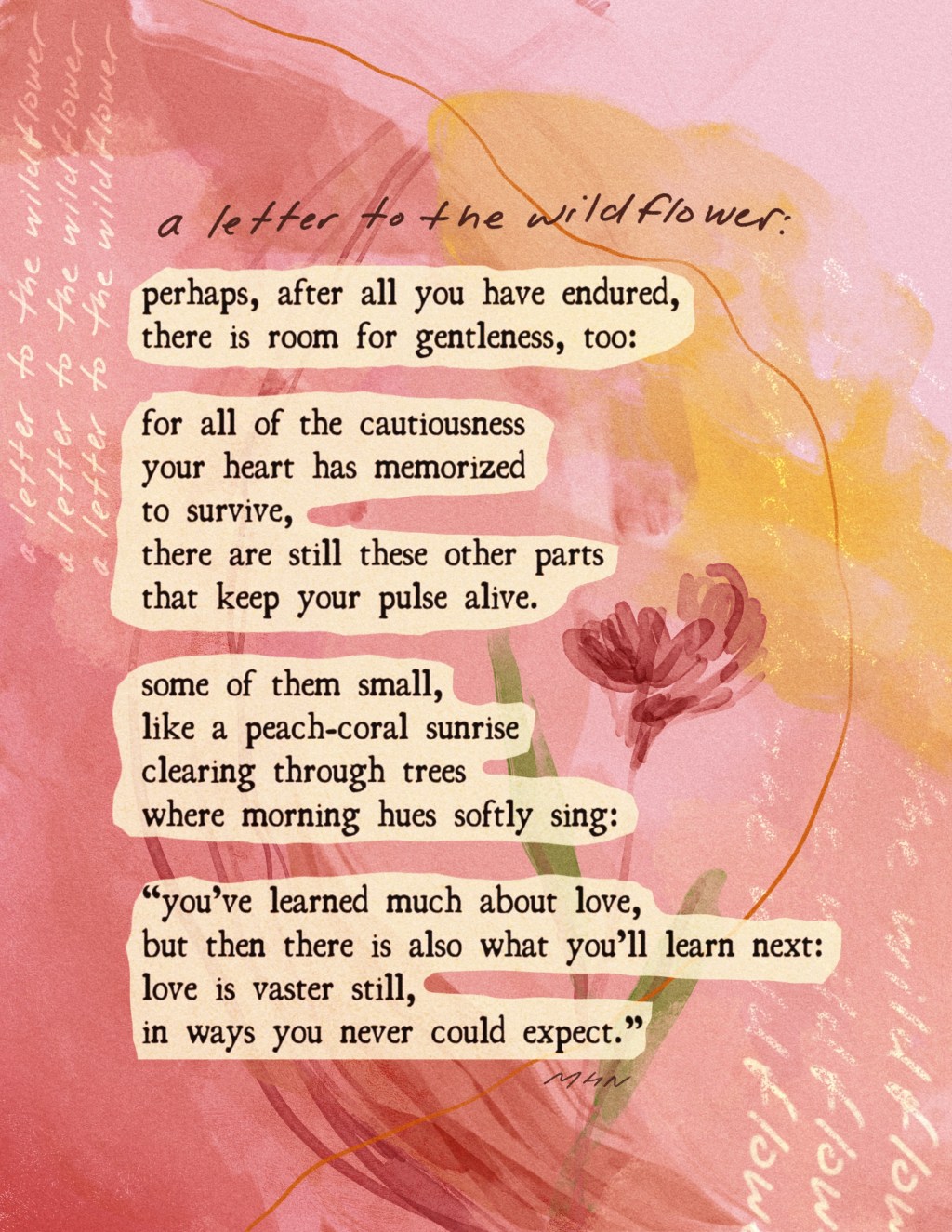 Love is Vaster Still (A Letter to the&nbsp;Wildflower)